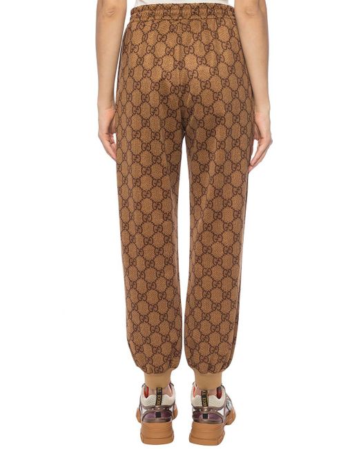 patterned jogging bottoms