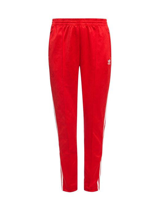 adidas Originals Patterned Sweatpants in Red - Lyst