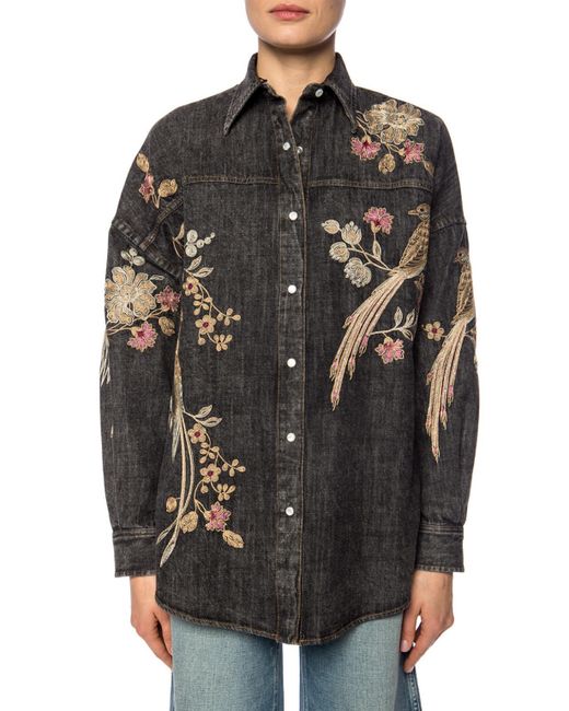 gucci embroidered shirt
