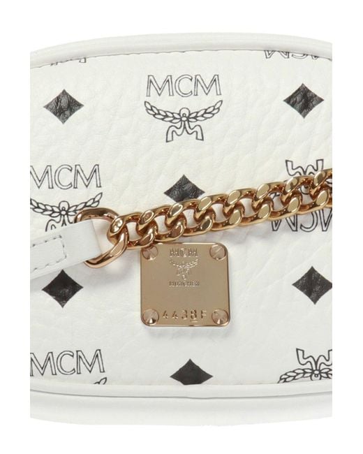 MCM Belt Bag/ Shoulder Bag in White - Lyst
