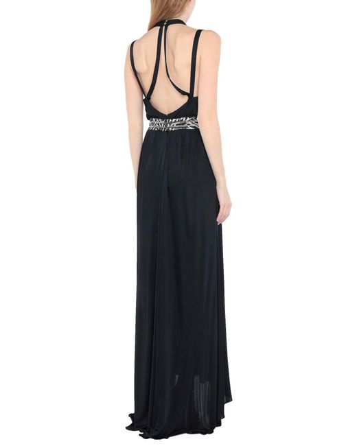Versace Synthetic Long Dress in Black Lyst