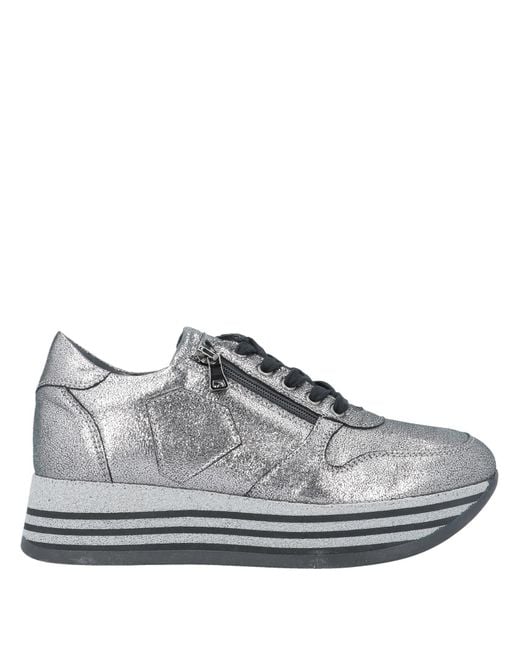 Loretta Pettinari Low-tops & Sneakers in Silver (Metallic) - Lyst