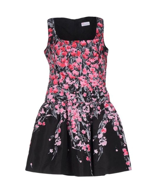 Red valentino Short Dress in Black - Save 24% | Lyst