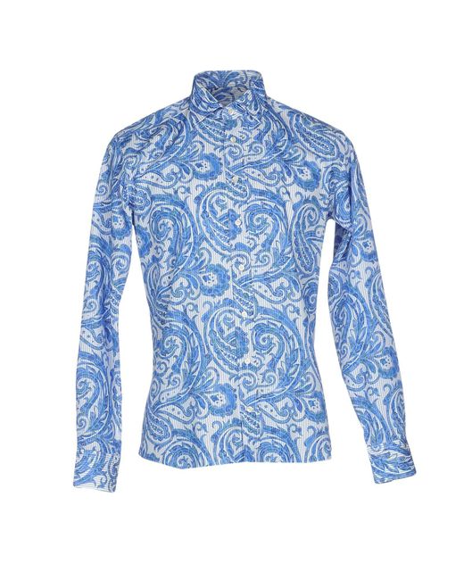 etro blue shirt