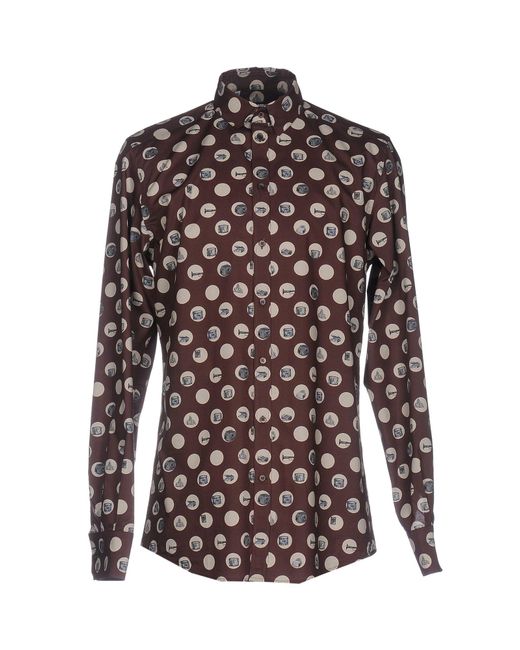 Dolce & gabbana Shirt in Brown for Men - Save 26% | Lyst