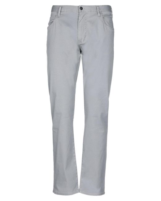 Armani Jeans Cotton Casual Pants in Grey (Gray) for Men - Lyst