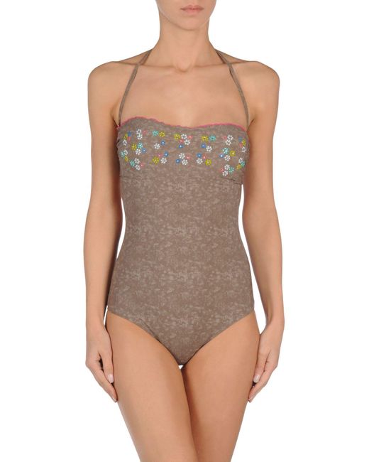 Verdissima One piece Swimsuit In Gray Lyst