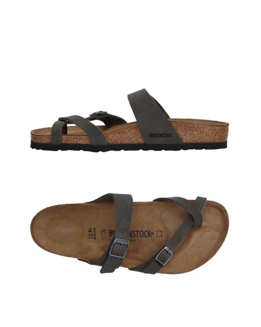 Lyst - Birkenstock Toe Strap Sandal in Gray for Men