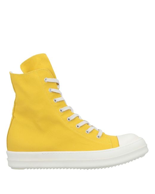 Lyst - DRKSHDW by Rick Owens High-tops & Sneakers in Yellow for Men