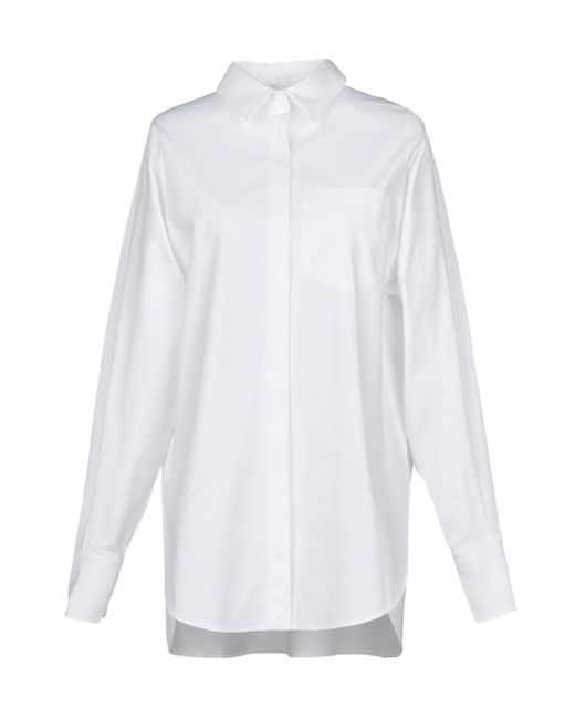 Alberta Ferretti Cotton Shirt in White - Lyst