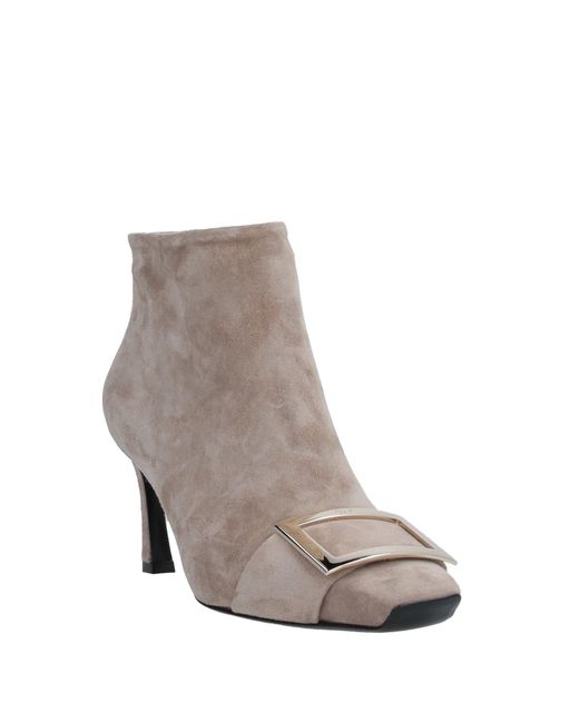 Roger Vivier Suede Ankle Boots - Lyst