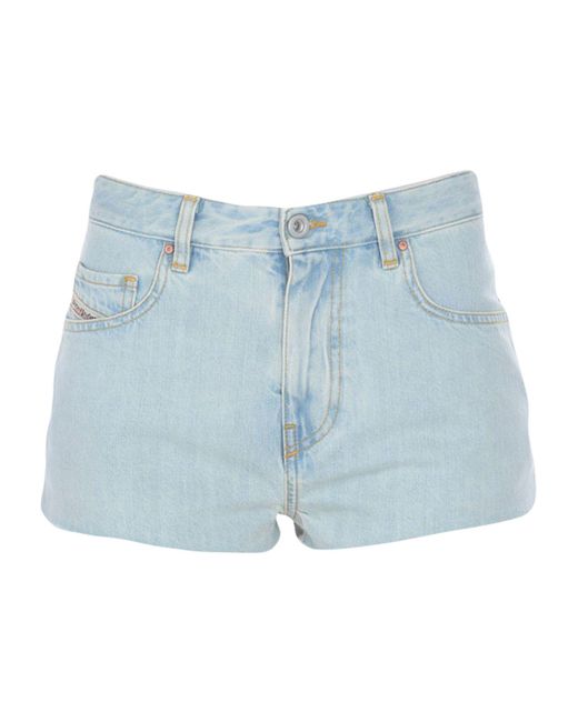 DIESEL Denim Shorts in Blue - Lyst