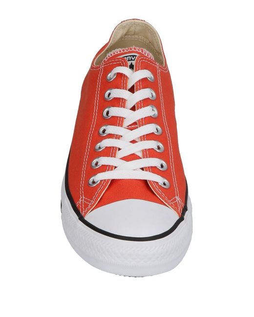 orange converse low tops