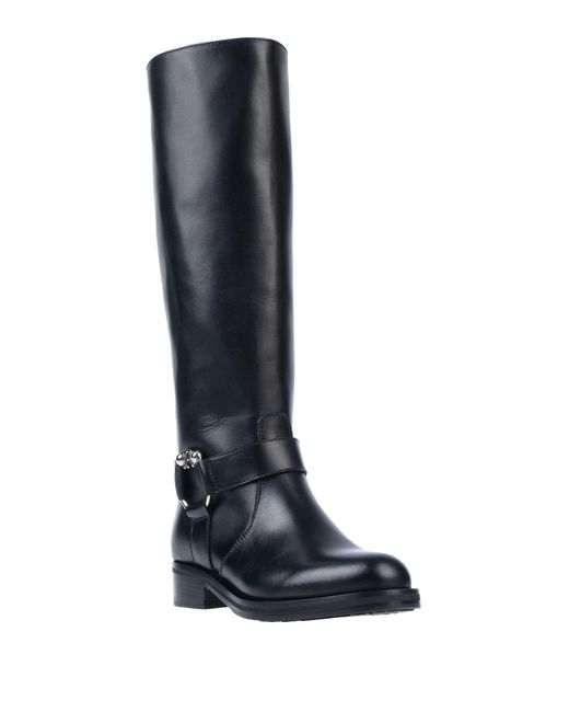 John Richmond Leather Boots in Black - Lyst