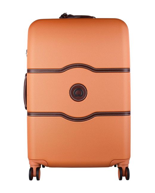 Lyst Delsey Wheeled Luggage in Orange for Men
