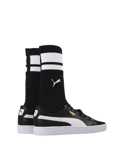 PUMA Leather High-tops & Sneakers in Black - Lyst