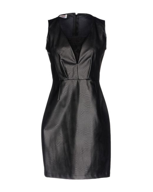 lyst twenty easy by kaos dress in black lyst twenty easy by kaos dress in black