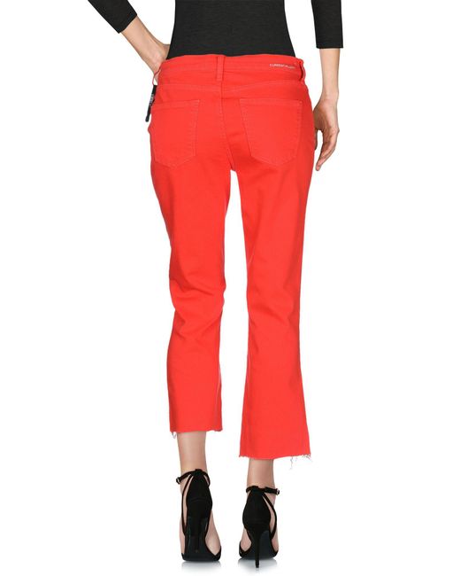 red denim pants mens