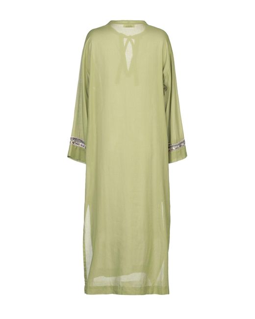 Ottod Ame Cotton Kaftan in Light Green Green Lyst