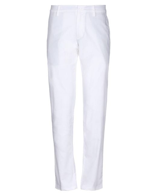 Armani Exchange Casual Pants In White For Men Lyst