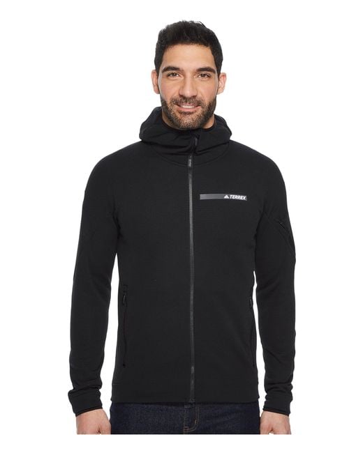 Lyst - Adidas originals Terrex Climaheat Ultimate Fleece Jacket in Black for Men