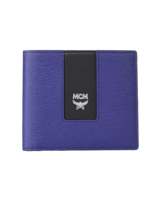 MCM Coburg Emblem Flap Wallet/twofold Small in Blue for Men Save 20