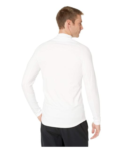 Download Lyst - Nike Pro Therma Top Long Sleeve Mock (white/white ...