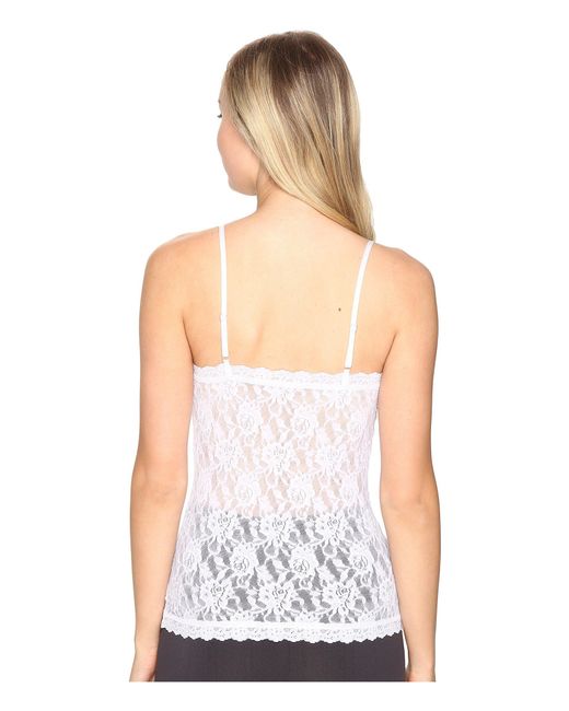 Hanky Panky Signature Lace V Front Cami In White Lyst