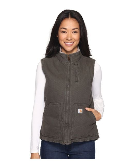 Download Carhartt Sandstone Mock Neck Vest (woodland) Women's Vest ...