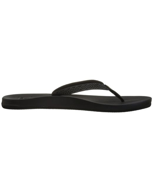 Bounce Lyst black Cushion Sandals in Woven Black Women's Reef qAZHnxA1B
