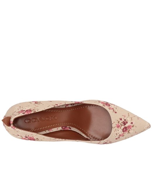 coach waverly 85mm pump with signature buckle
