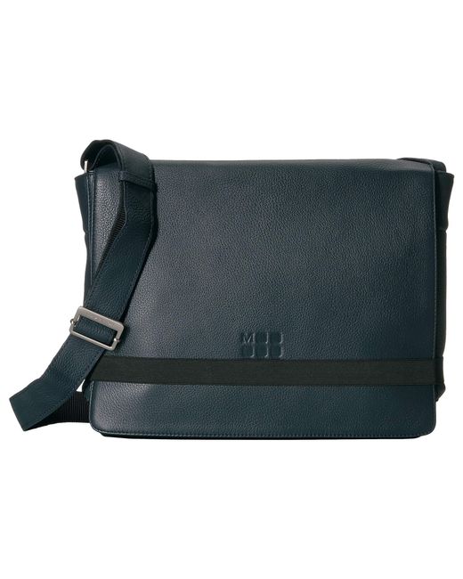 moleskine classic leather slim messenger bag