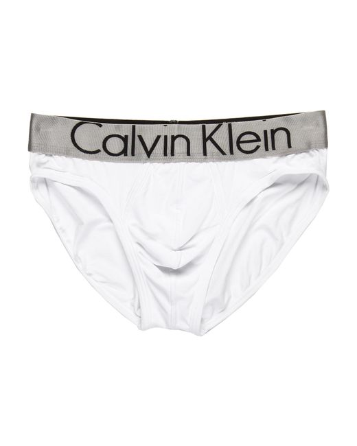 Calvin klein Steel Micro Hip Brief U2715 in White for Men | Lyst
