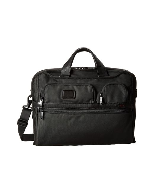 tumi alpha 2 compact large screen laptop brief in black for lyst tumi alpha 2 compact large screen laptop brief in black for lyst
