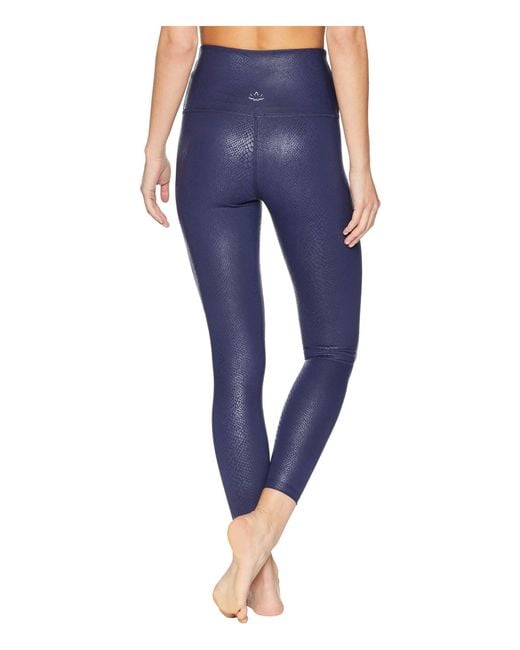Lyst Beyond Yoga Viper Highwaisted Midi Leggings (viper Outlaw Navy) Women's Casual Pants in Blue