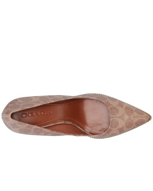 coach waverly beadchain pump
