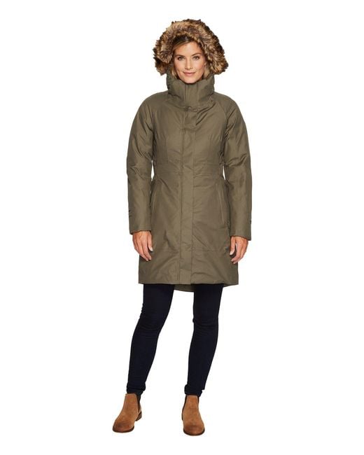 north face women's arctic parka green