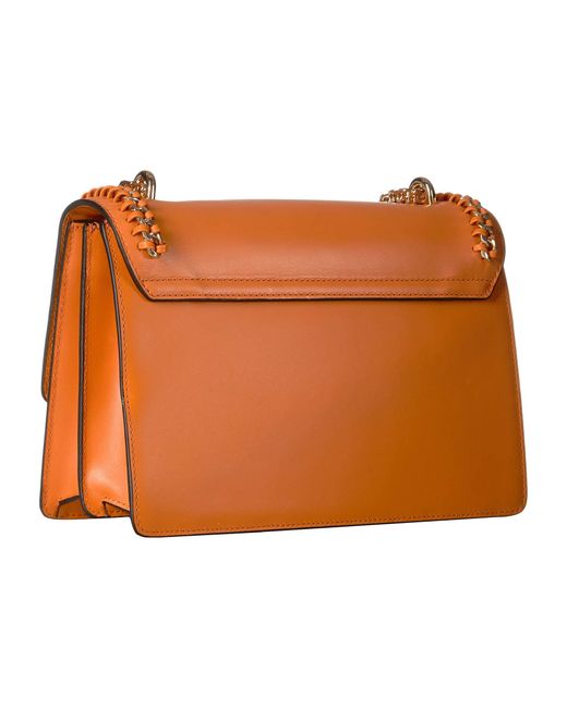 Luana Italy Leather Gianna Shoulder Bag in Orange - Save 36% - Lyst