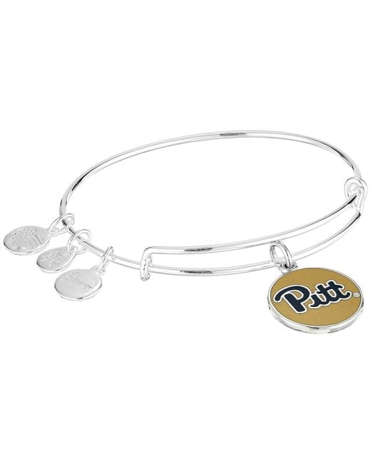 Lyst Alex And Ani Color Infusion University Of Pittsburgh Logo Ii Alex And Ani Metallic Color Infusion University Of Pittsburgh Logo Ii Bangle Shiny Silver