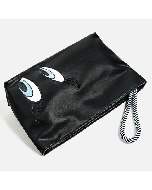 zara tweety clutch in black lyst zara tweety clutch in black lyst