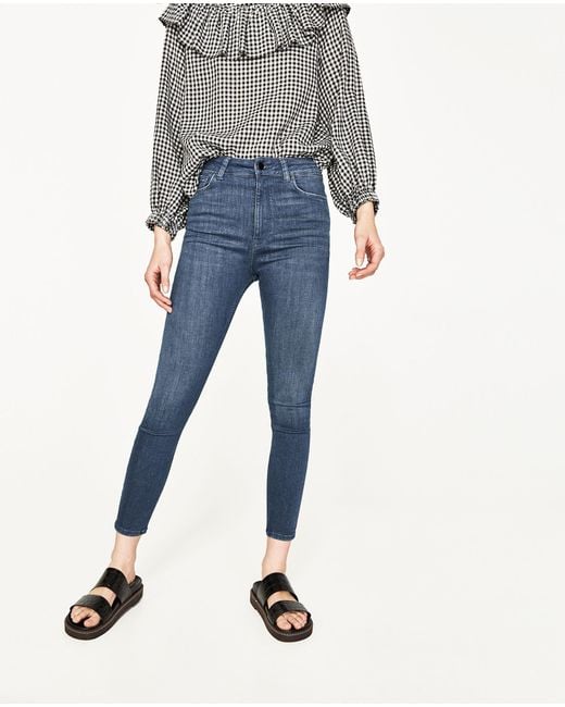 Town portland schwarze high waist jeans zara neiman marcus online