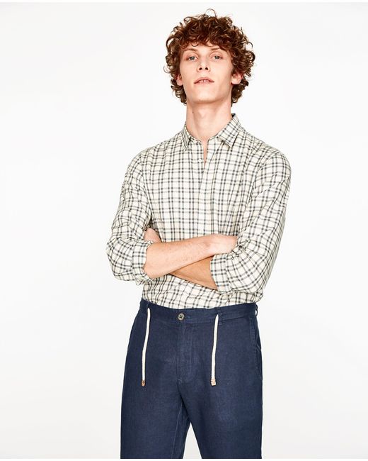 zara linen trousers mens