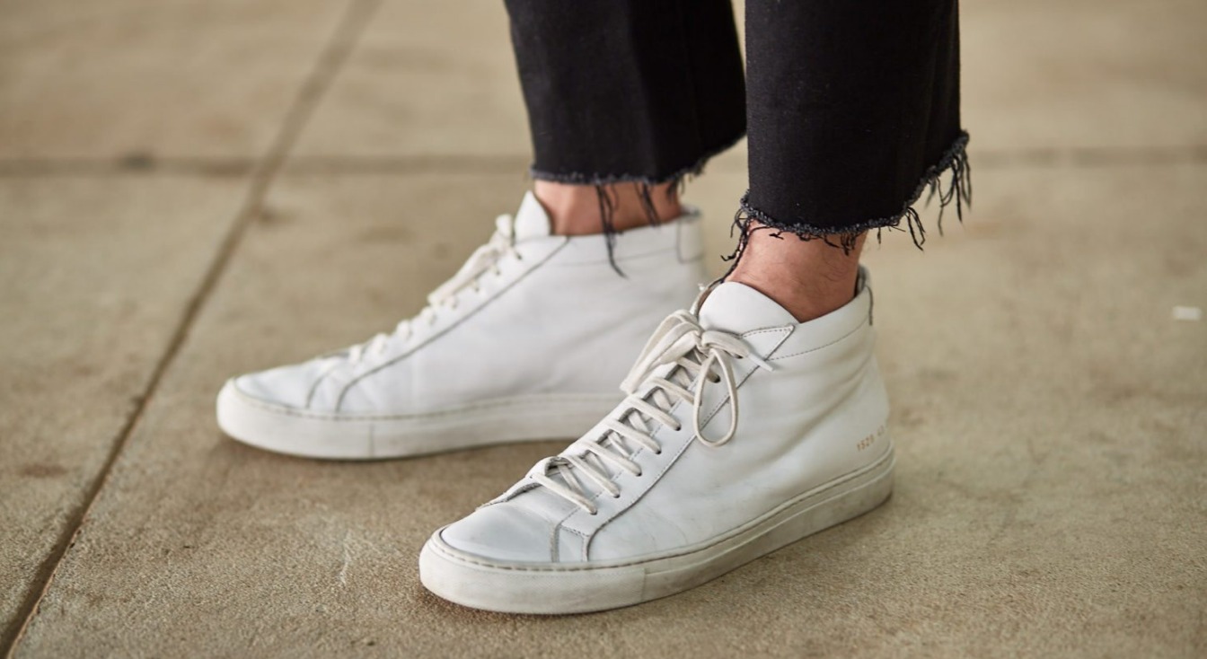 how to clean white comme des garcons converse