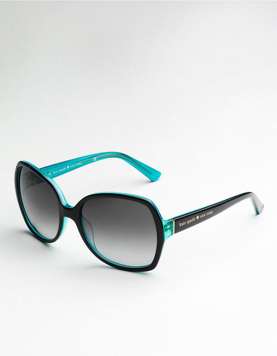 Kate spade Halsey Square Sunglasses in Blue (Black Aqua) Lyst