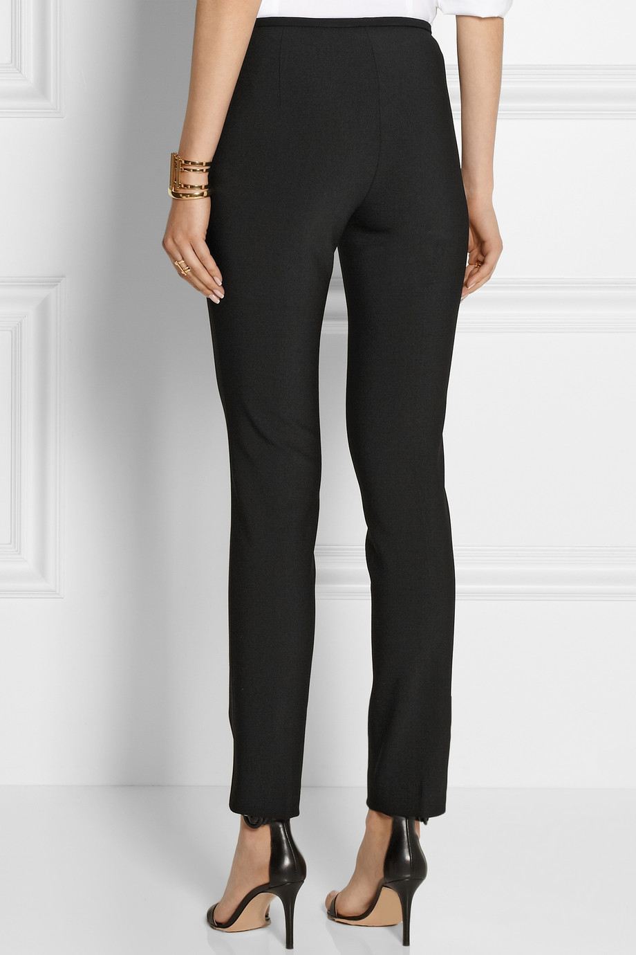 black crepe pants