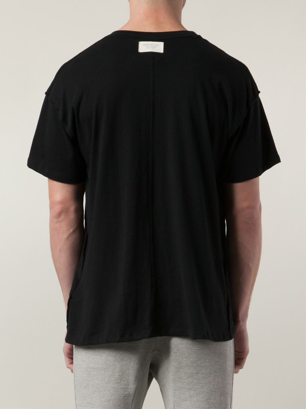 Fear of god Crew-Neck T-Shirt in Black for Men | Lyst