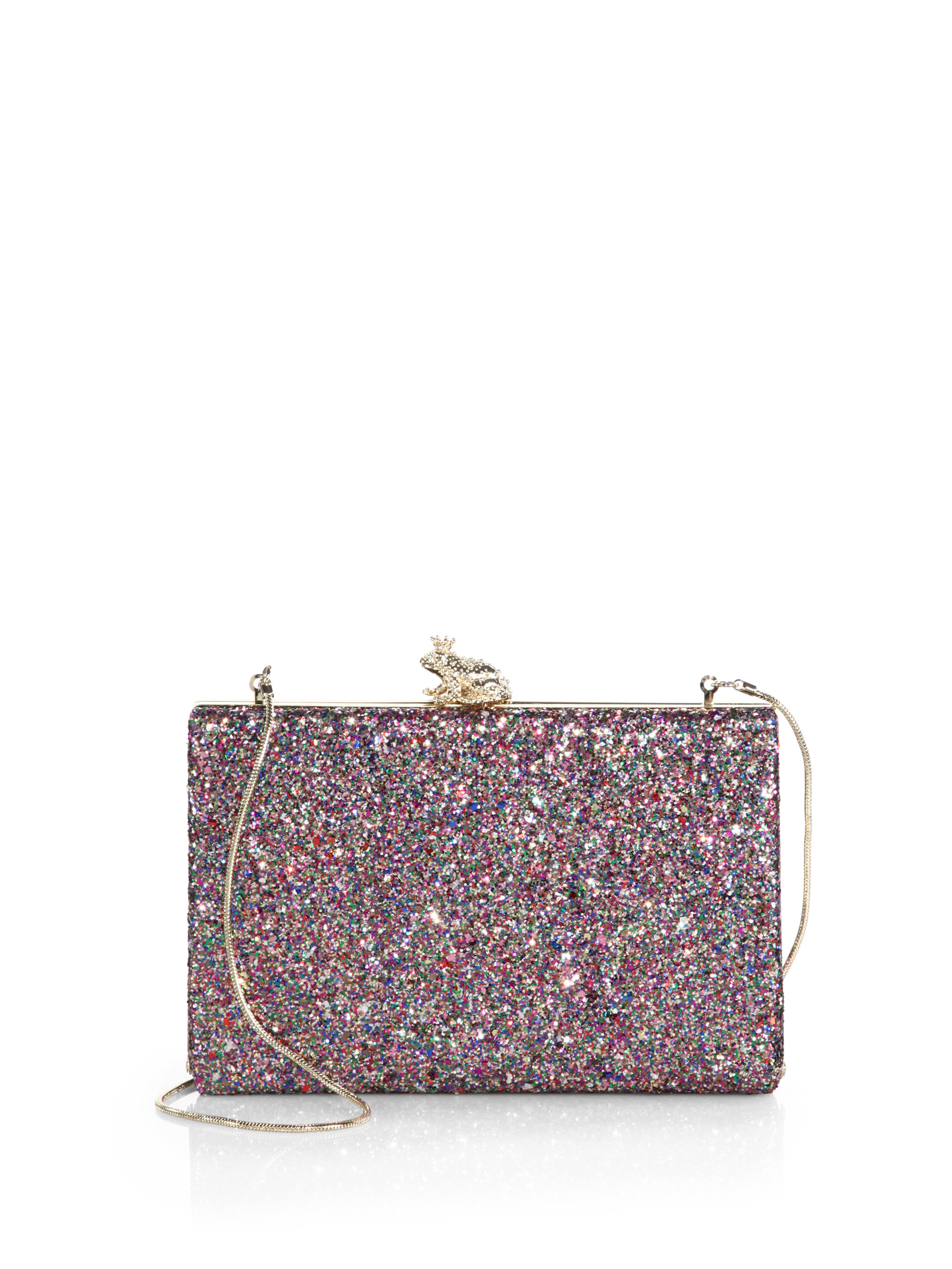 Kate spade new york Prince Charming Glitter Emanuelle Clutch Lyst