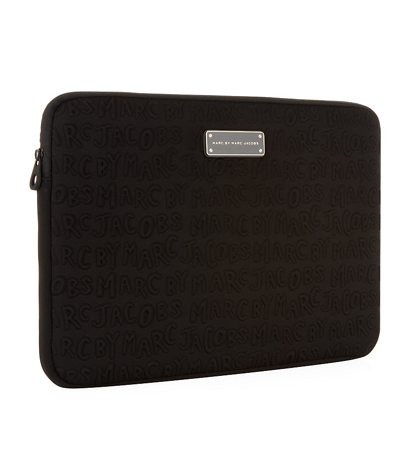 Marc by marc jacobs New Logo Neoprene Laptop Case in Black Lyst