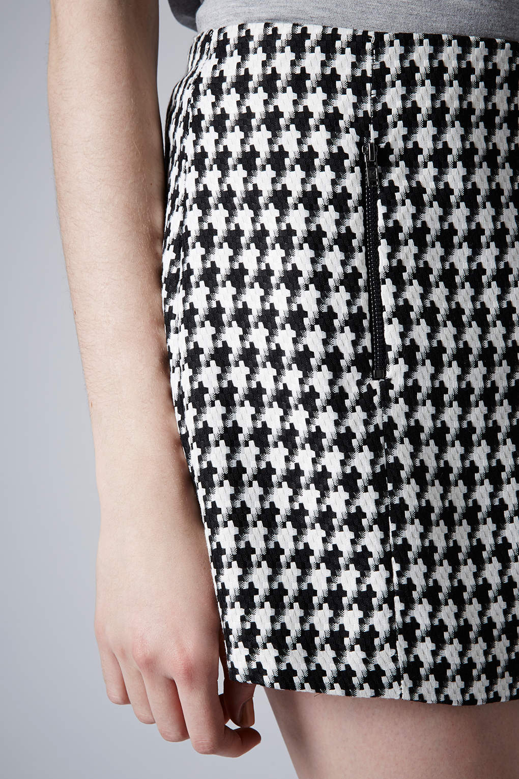 dogtooth skirt topshop