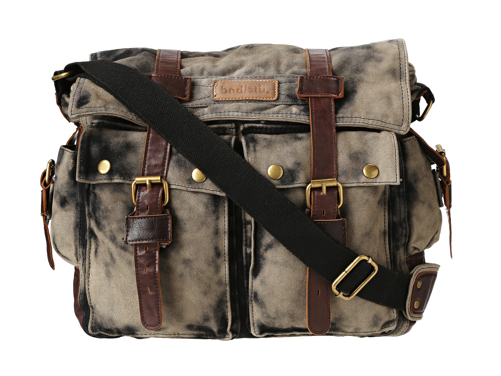 Lyst Bed Stu Burns Messenger Bag In Black For Men Gallery